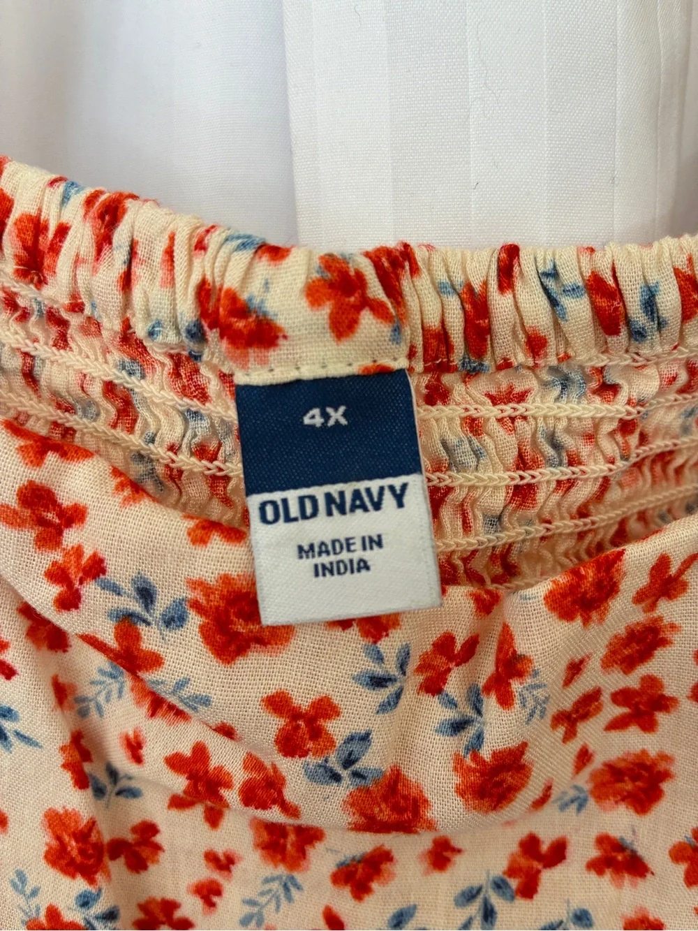 Old Navy Floral Square-Neck Peplum Blouse